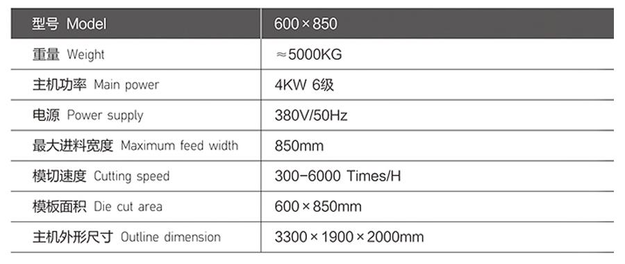 重型数控模切机型号5